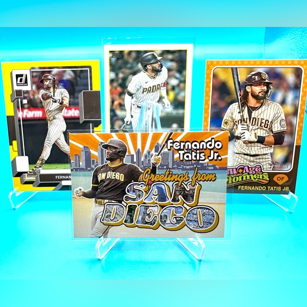 Fernando Tatis Jr. Lot! GREETINGS FROM SAN DIEGO & NEW AGE PERFORMERS! 🤯